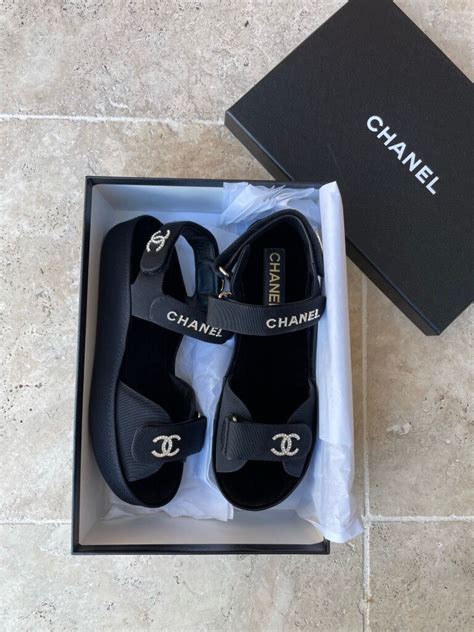 chanel platform sandals 2012|Chanel heeled sandals.